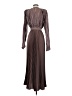 L'IDÉE 100% Polyester Brown Cocktail Dress Size 4 - photo 2