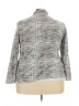 Max Studio Print Gray Cardigan Size 3X - photo 2