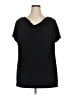 Dana Buchman Black Short Sleeve Top Size XL - photo 1