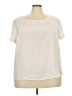Kim Rogers Ivory Short Sleeve Blouse Size 3X - photo 1