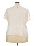 Kim Rogers Ivory Short Sleeve Blouse Size 3X - photo 2