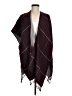 Ann Taylor LOFT Burgundy Poncho Size M - photo 1