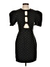 Unbranded 100% Polyester Polka Dots Black Cocktail Dress Size S - photo 1