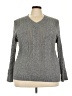 Unbranded 100% Acrylic Chevron-herringbone Gray Pullover Sweater Size 3X - photo 1