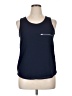 Paper Crane 100% Polyester Blue Sleeveless Top Size L - photo 1