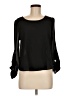 Papaya 100% Polyester Black Long Sleeve Blouse Size M - photo 1