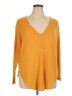 Forever 21 Yellow Orange 3/4 Sleeve Top Size 1X - photo 1
