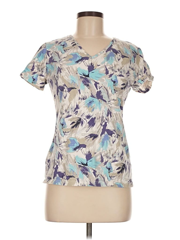 Pre-owned Basic Editions Short Sleeve T-shirt In Blue