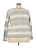 Alfred Dunner Metallic Silver Pullover Sweater Size 3X - photo 1