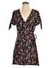 Ann Taylor LOFT 100% Rayon Floral Black Romper Size 6 - photo 1