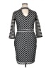Runway Chevron-herringbone Black Cocktail Dress Size XL - photo 1
