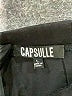 CAPSULE Solid Black Casual Skirt Size L - photo 4