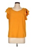 Shein 100% Polyester Orange Short Sleeve Top Size 12 - photo 1