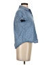 Pale Sky Polka Dots Blue Short Sleeve Button-Down Shirt Size XS - photo 4