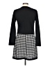 Unbranded 100% Polyester Houndstooth Black Casual Dress Size L - photo 2