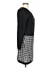 Unbranded 100% Polyester Houndstooth Black Casual Dress Size L - photo 4