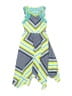 Unbranded Graphic Green Dress Size 6 (estimated) - photo 1