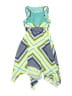 Unbranded Graphic Green Dress Size 6 (estimated) - photo 2
