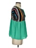 Shein 100% Polyester Teal Short Sleeve Blouse Size XS - photo 4