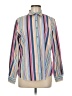 Pendleton 100% Cotton Stripes Multi Color Blue Long Sleeve Blouse Size 8 - photo 1
