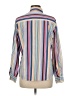Pendleton 100% Cotton Stripes Multi Color Blue Long Sleeve Blouse Size 8 - photo 2