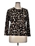 Cable & Gauge Animal Print Brown Pullover Sweater Size XL - photo 1