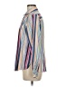 Pendleton 100% Cotton Stripes Multi Color Blue Long Sleeve Blouse Size 8 - photo 5