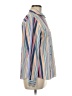Pendleton 100% Cotton Stripes Multi Color Blue Long Sleeve Blouse Size 8 - photo 4