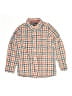 OshKosh B'gosh 100% Cotton Checkered-gingham Orange Long Sleeve Button-Down Shirt Size 7 - photo 1