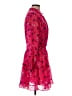 NSR 100% Polyester Hearts Floral Pink Casual Dress Size M - photo 4
