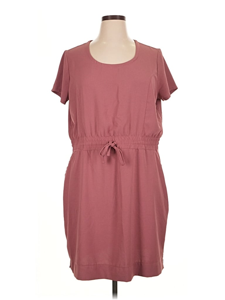 Pre-owned 32 Degrees Casual Dress In Burgundy