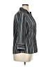 Covington Stripes Gray 3/4 Sleeve Blouse Size XL - photo 4