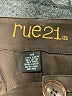rue21 100% Cotton Solid Brown Cargo Shorts Size 7 - 8 - photo 3