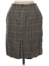 Casual Corner 100% Wool Plaid Gray Wool Skirt Size 6 - photo 2