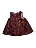 Unbranded 100% Cotton Plaid Red Dress Size 6-9 mo - photo 1