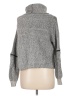 FATE by LFD Metallic Gray Turtleneck Sweater Size M - photo 2