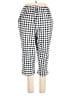 Essentials 100% Cotton Checkered-gingham Silver Casual Pants Size 1X - photo 2