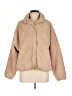 Nia 100% Polyester Solid Tan Faux Fur Jacket Size M - photo 1