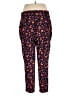 Cato Floral Red Black Casual Pants Size XL - photo 2