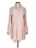 Solitaire 100% Rayon Pink Long Sleeve Blouse Size S - photo 1