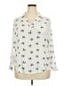 Torrid 100% Rayon Print Ivory 3/4 Sleeve Blouse Size 2X (2) - photo 1