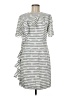 Whit Stripes Gray Casual Dress Size 6 - photo 1