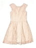 Un Deux Trois 100% Polyester Ivory Dress Size 14 - photo 1