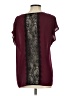 Ella Moss 100% Rayon Burgundy Short Sleeve Blouse Size XS - photo 2