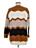 Inner Circle Inc. 100% Acrylic Chevron-herringbone Brown Pullover Sweater Size M - photo 2
