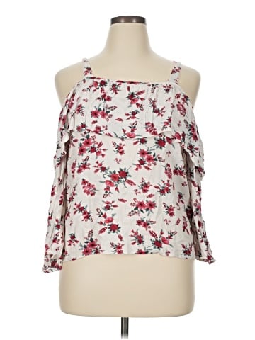 Charming Charlie 3/4 Sleeve Blouse (view 1)