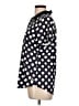 JoFit Polka Dots Teal Short Sleeve Blouse Size L - photo 5
