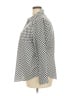 Talbots Houndstooth Gray Long Sleeve Blouse Size 18W - photo 5