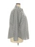 Talbots Houndstooth Gray Long Sleeve Blouse Size 18W - photo 4