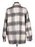 Zara Plaid Ivory Long Sleeve Button-Down Shirt Size L - photo 2